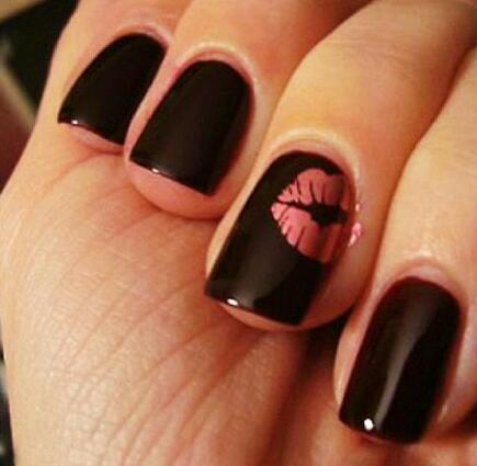 black nails